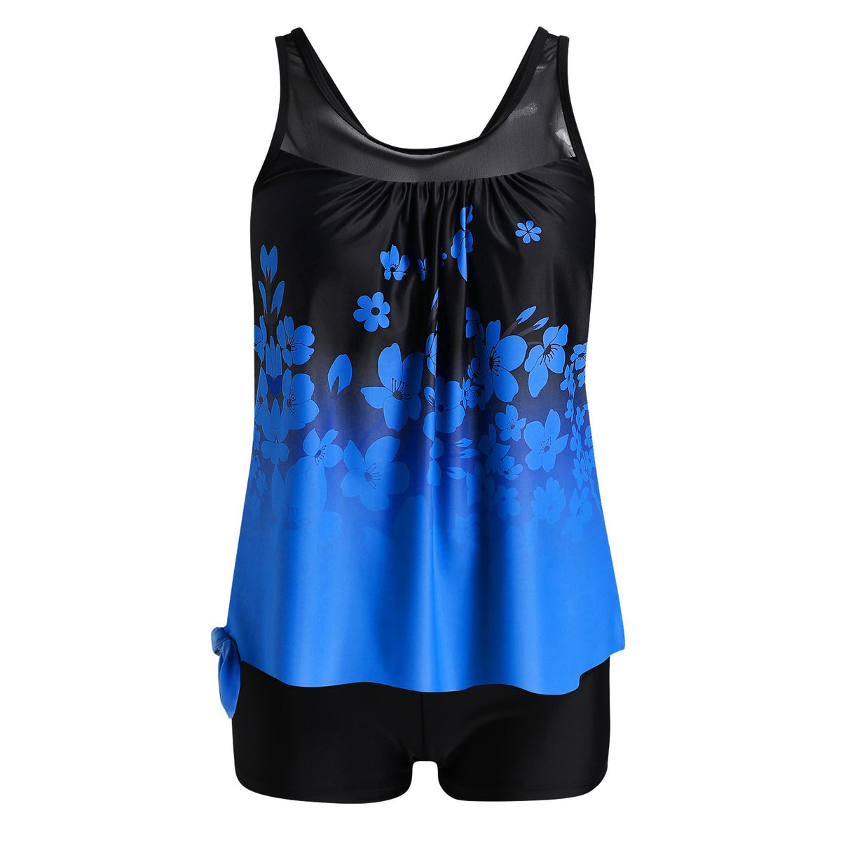 Skirted Tankini Set — Women's Flowy Two Piece Bathing Suit
