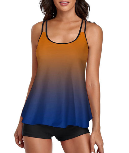 Flattering Tankini Set — Women's Two Piece Bathing Suit
