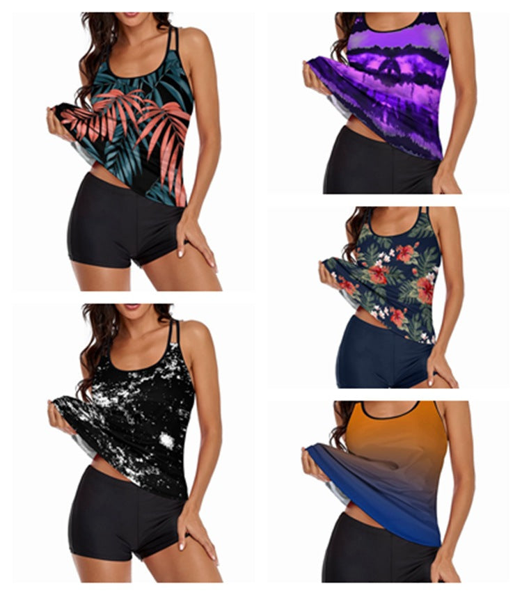 Flattering Tankini Set — Women's Two Piece Bathing Suit