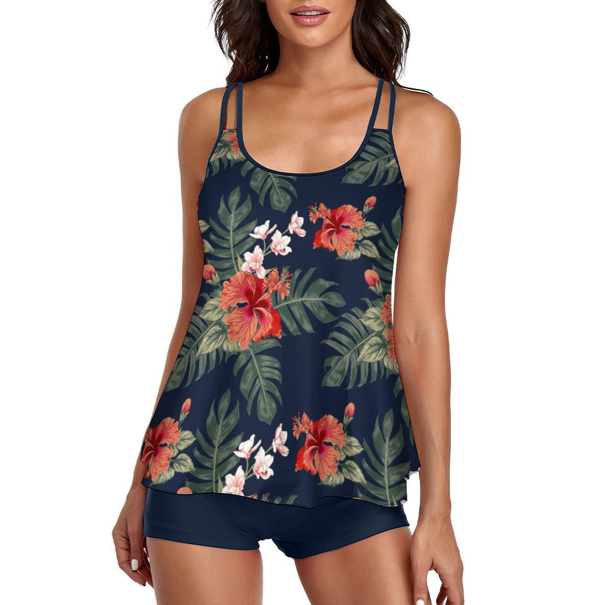 Flattering Tankini Set — Women's Two Piece Bathing Suit