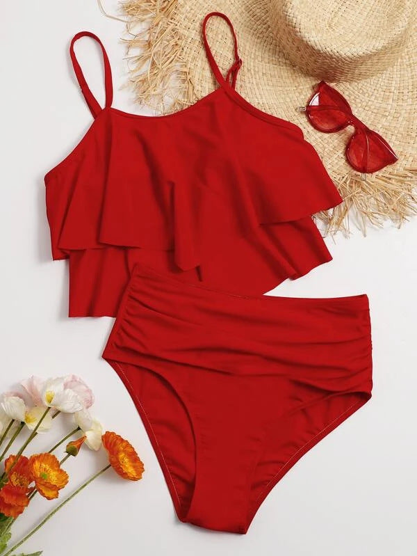 Flattering Tankini Set — Women's Two Piece Bathing Suit